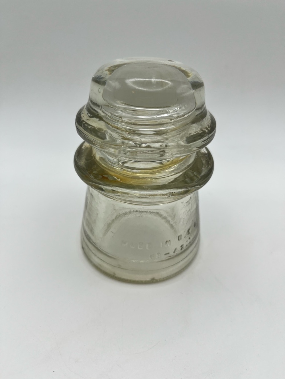 Clear Glass Insulator - Neutral Clear
